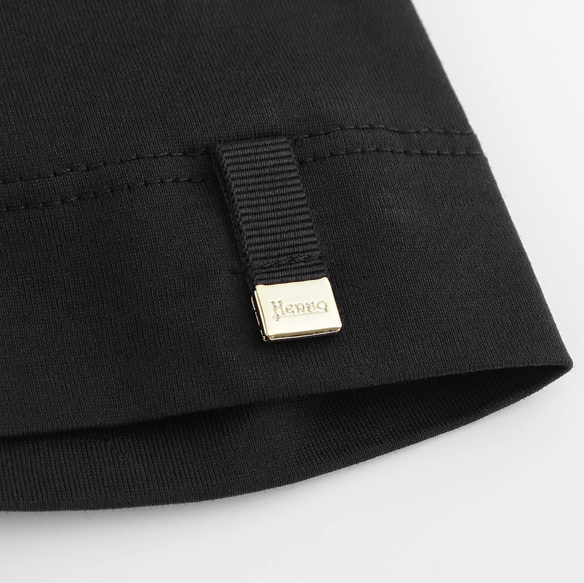 HERNO ヘルノ クルーネックTシャツ/CHIC COTTON JERSEY & NEW TECHNO TAFFETA【大きいサイズあり】 レディース