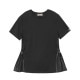 HERNO ヘルノ クルーネックTシャツ/CHIC COTTON JERSEY & NEW TECHNO TAFFETA【大きいサイズあり】 レディース
