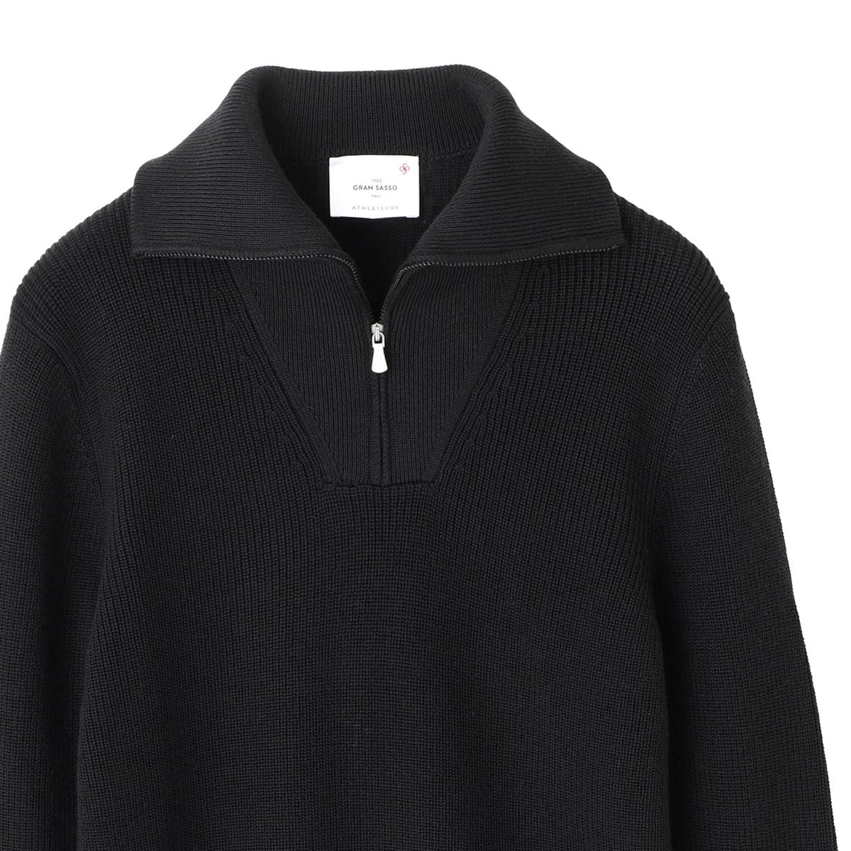 Gran Sasso グランサッソ ハーフジップニット/LUPO M/L ZIP【大きい