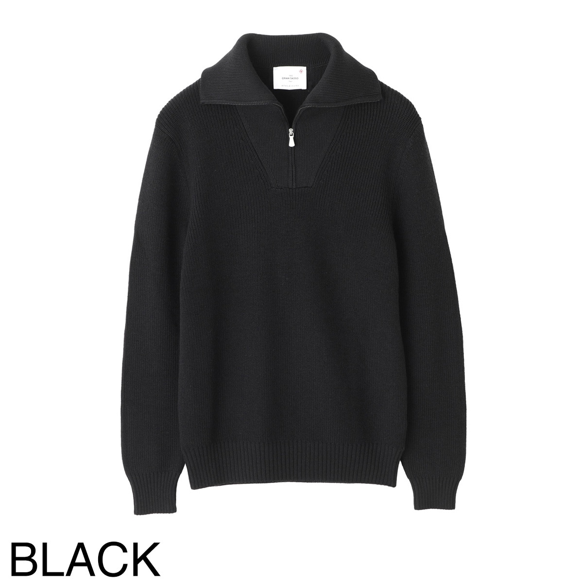 Gran Sasso グランサッソ ハーフジップニット/LUPO M/L ZIP【大きい