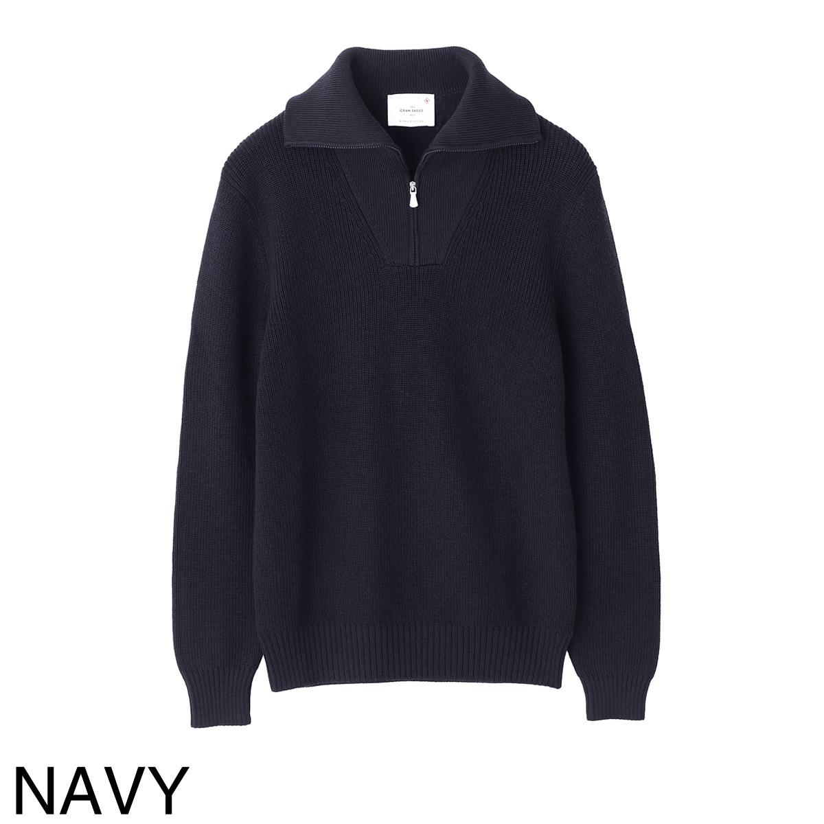 Gran Sasso グランサッソ ハーフジップニット/LUPO M/L ZIP【大きい