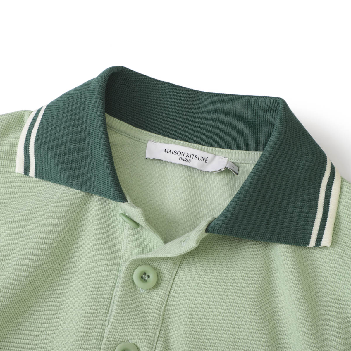 【希少】MAISON KISTUNE メゾンキツネ　Mサイズ　ポロシャツ アウトレット】MAISON KITSUNE メゾンキツネ ポロシャツ/HOTEL