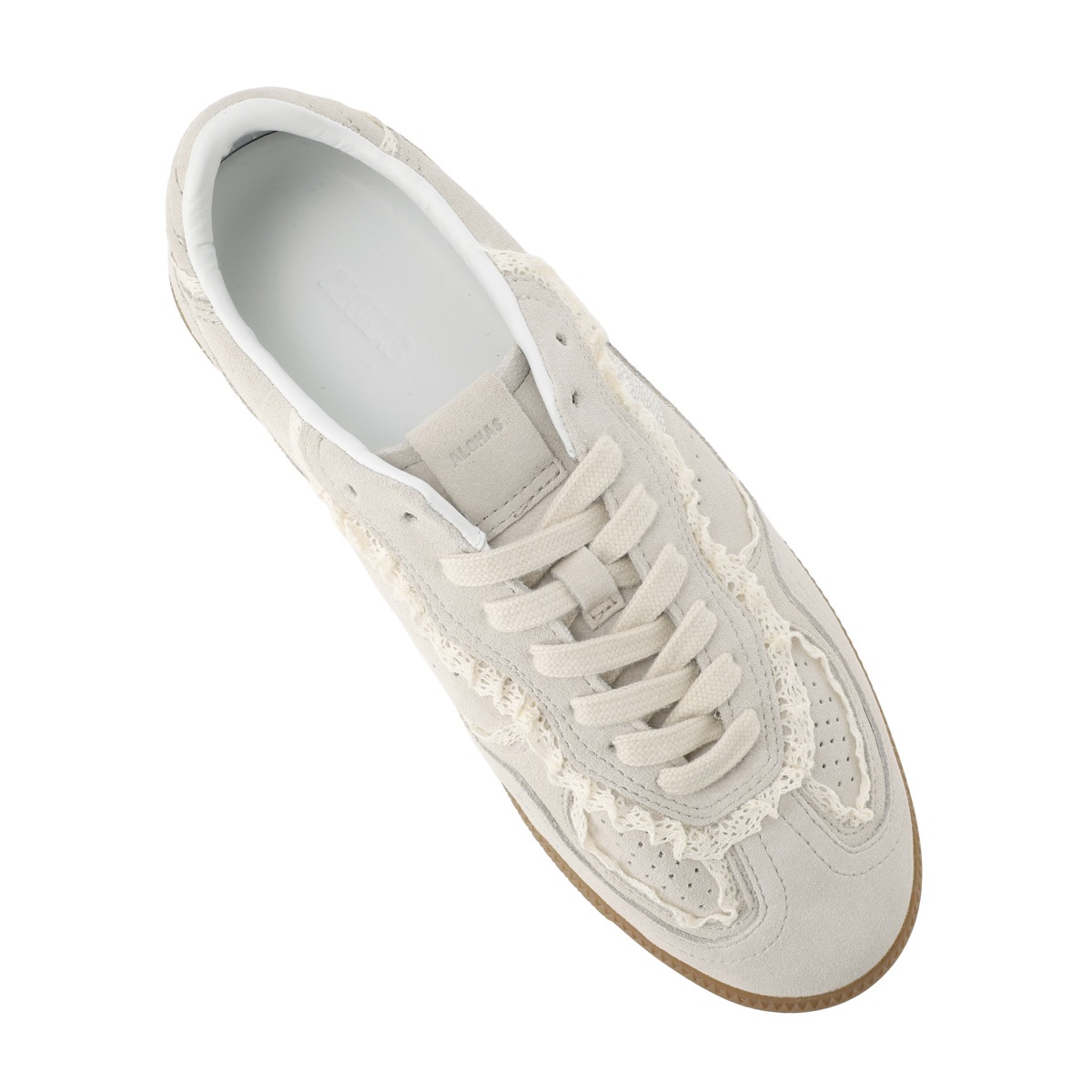 ALOHAS アロハス スニーカー/TB.490 Leather Sneakers スエード クロシェ編みレース ラバーソール ロートップ【大きいサイズあり】 レディース