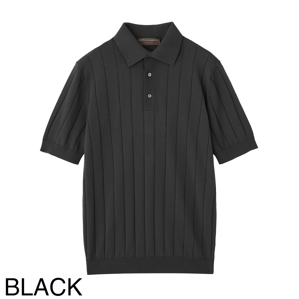 FILIPPO DE LAURENTIIS フィリッポ デ ローレンティス ニットポロシャツ/POLO SWEATER SS CREPE COTTON クレープコットン【大きいサイズあり】 メンズ