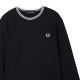【アウトレット】【ラスト1点】FRED PERRY フレッドペリー クルーネック 長袖Tシャツ/M9602 メンズ