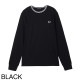 【アウトレット】【ラスト1点】FRED PERRY フレッドペリー クルーネック 長袖Tシャツ/M9602 メンズ