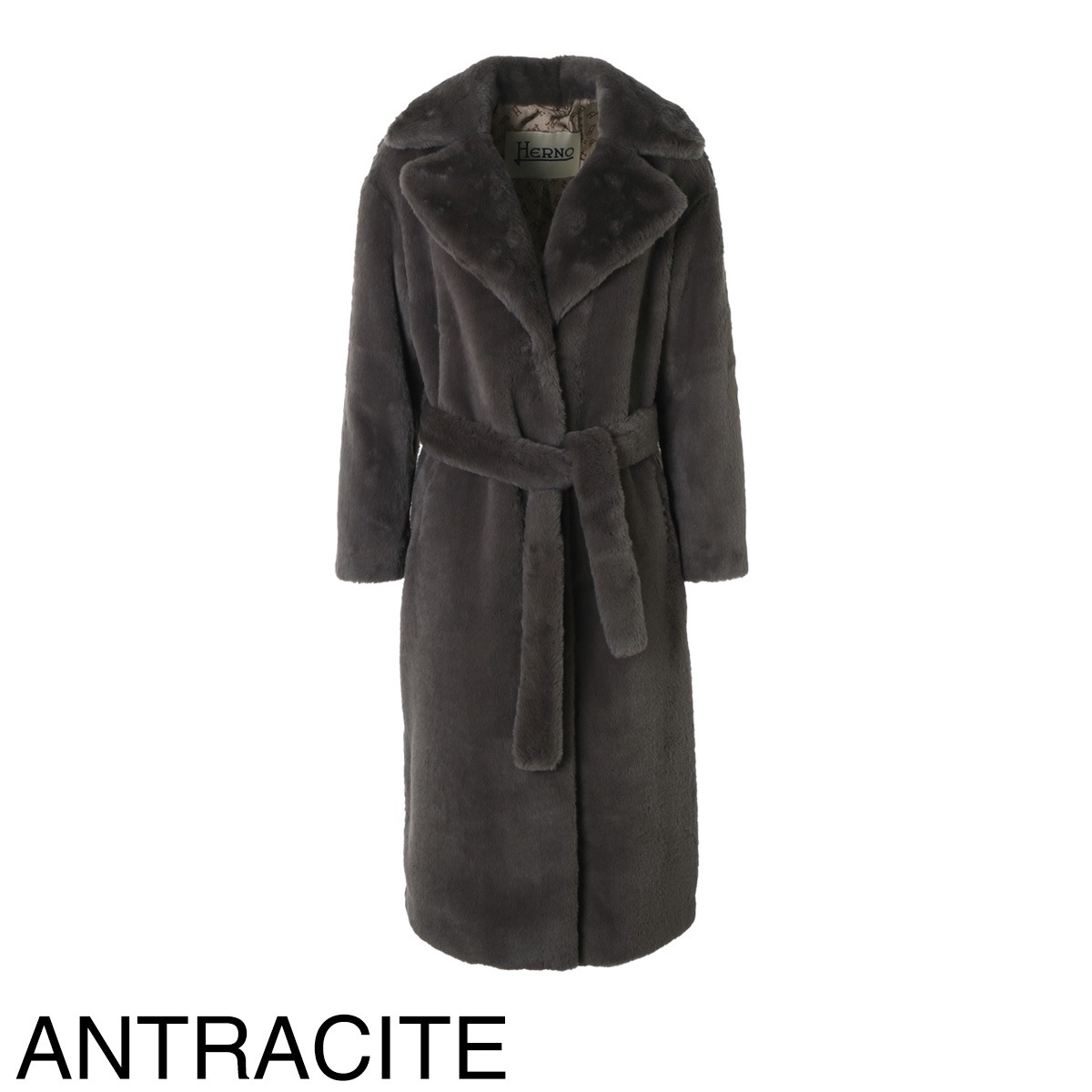 HERNO ヘルノ ロングコート/ファーコート/COAT IN SOFT ALTERNATIVE FUR【大きいサイズあり】 レディース