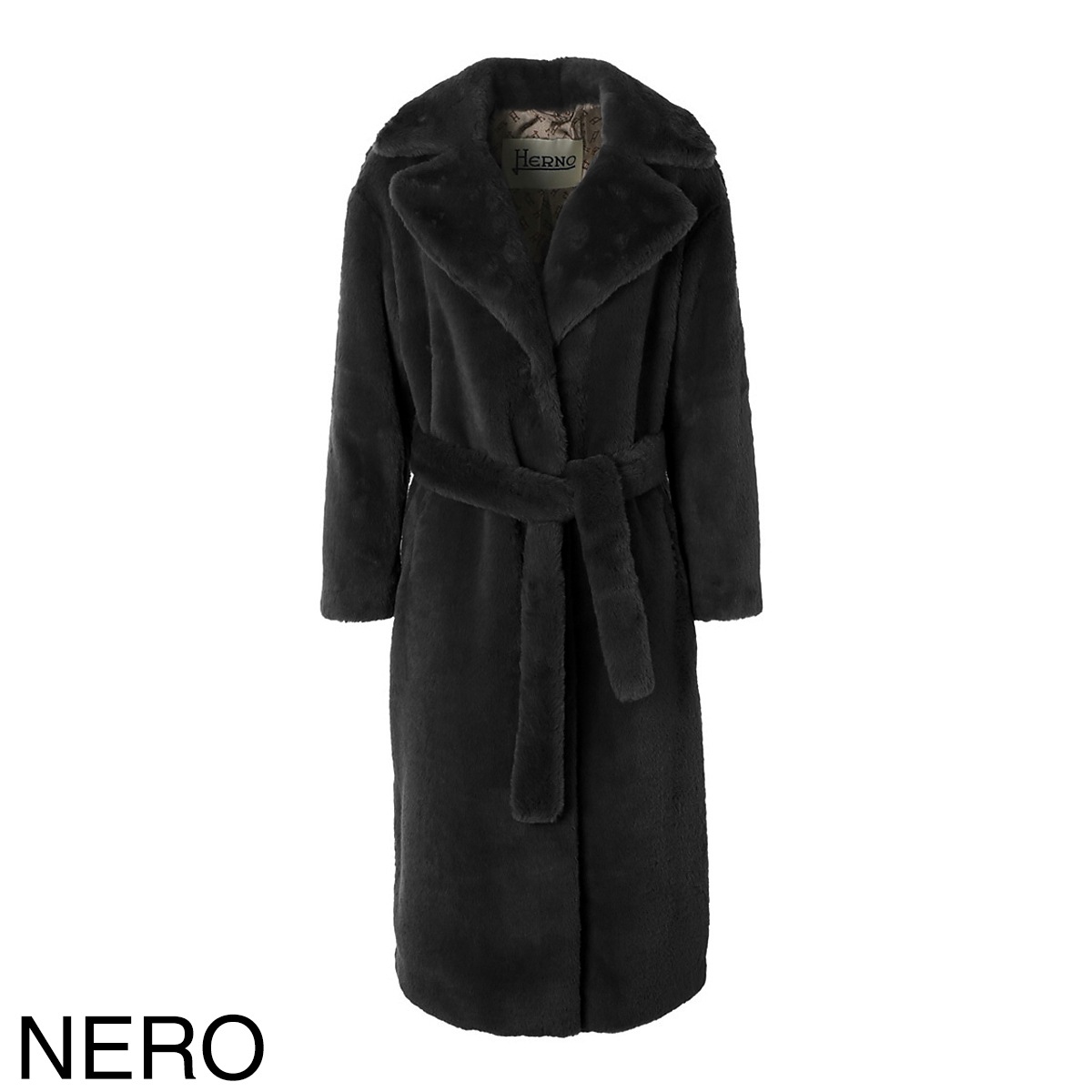 HERNO ヘルノ ロングコート/ファーコート/COAT IN SOFT ALTERNATIVE FUR【大きいサイズあり】 レディース