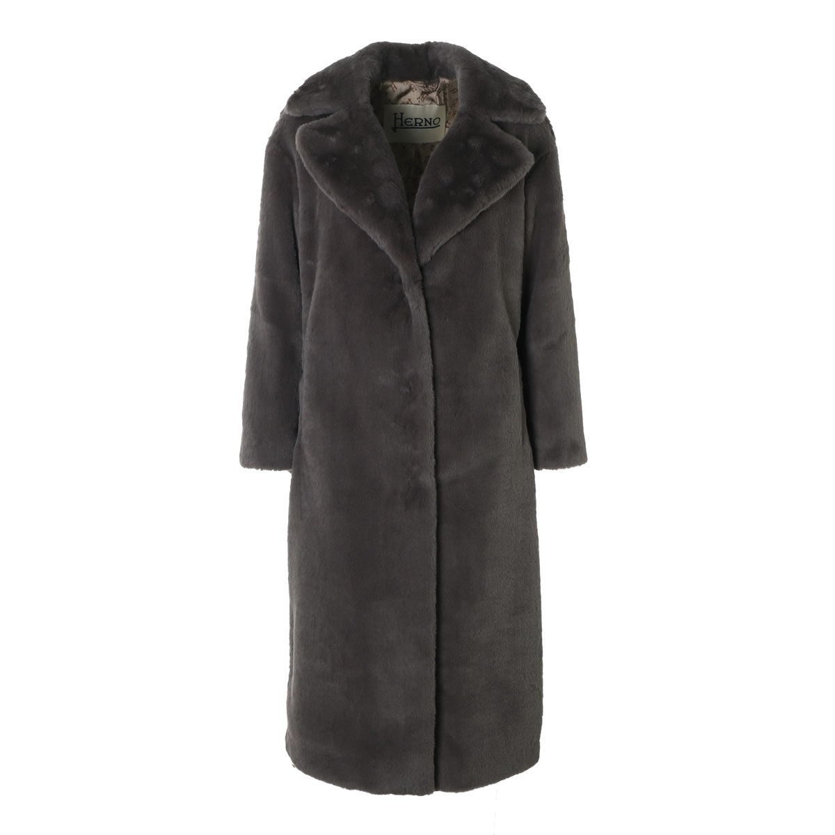 HERNO ヘルノ ロングコート/ファーコート/COAT IN SOFT ALTERNATIVE FUR【大きいサイズあり】 レディース