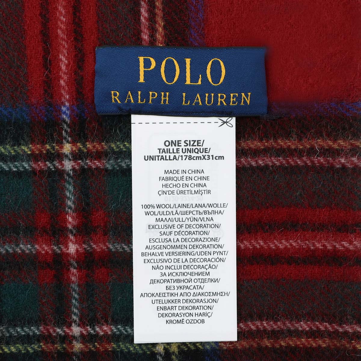 POLO RALPH LAUREN ポロラルフローレン マフラー ニットキャップ セット/HOLIDAY PLAID BOXED GIFT-SET