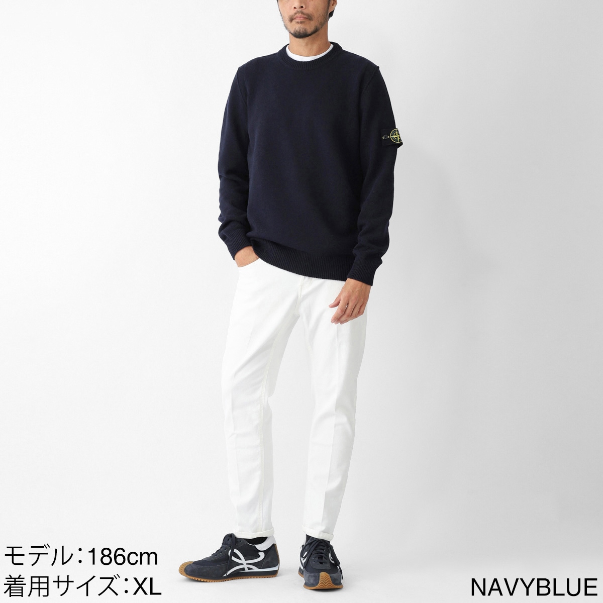 STONE ISLAND ストーンアイランド クルーネックニット/508A3 メンズ
