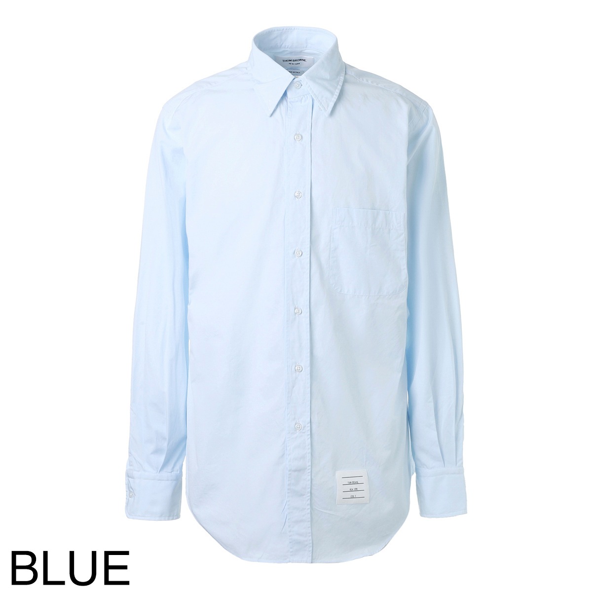 THOM BROWNE 長袖シャツ 水色　10 140位 Thom Browne Cotton shirt - Blue - Men | MWL272A05245480