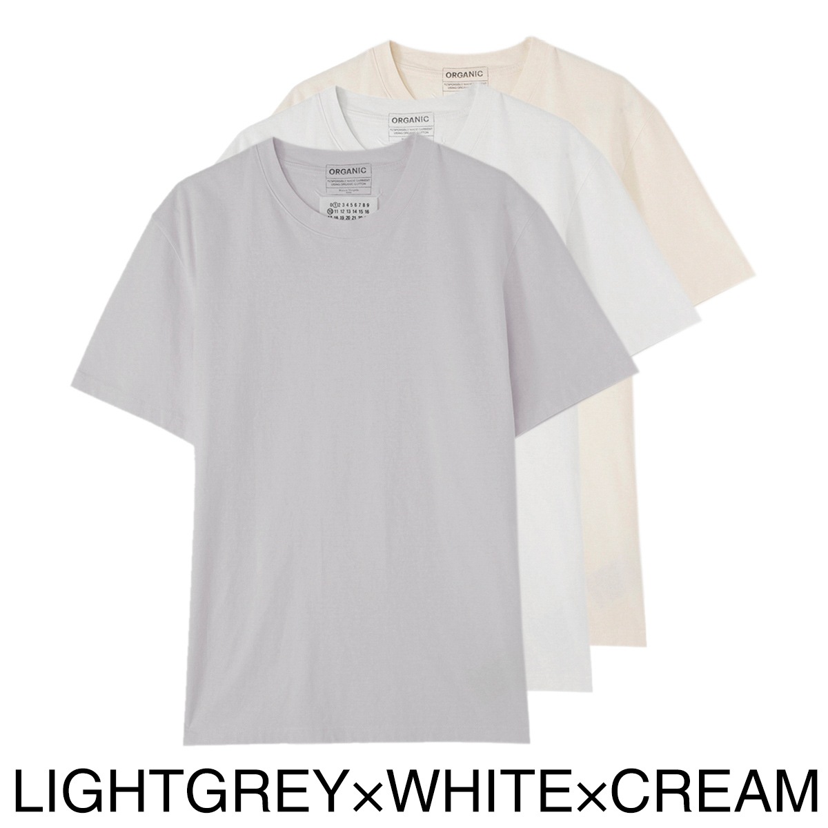 【アウトレット】Maison Margiela メゾンマルジェラ クルーネック Tシャツ 3枚セット メンズ