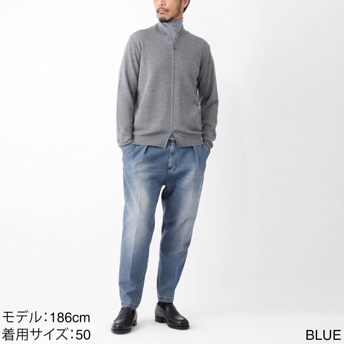 BRIGLIA 1949 ブリリア ツープリーツ パンツ/デニムパンツ/DNM 