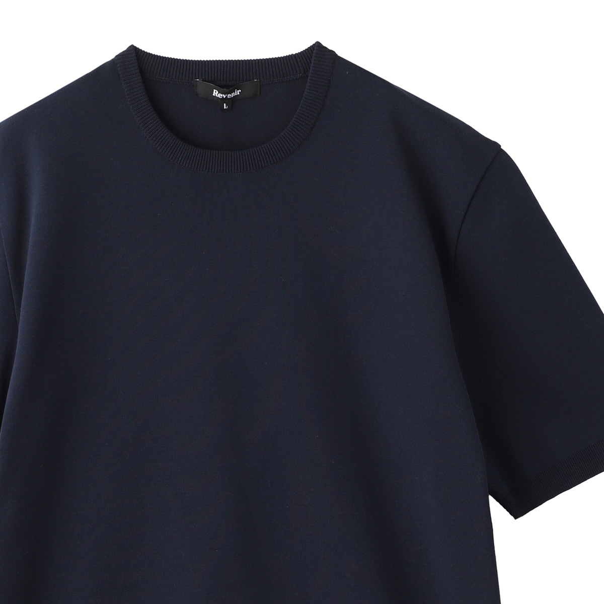 [あす着] リブニール Revenir クルーネック半袖ニット メンズ INT-009 ウォッシャブル 【国内正規品】 Revenir リブニール クルーネック半袖ニット/INT-009 ウォッシャブル