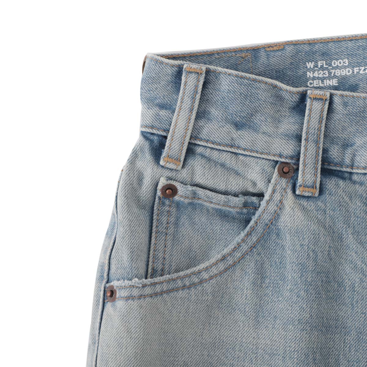 CELINE ジップフライジーンズ 2n423-789d CELINE セリーヌ ジップフライジーンズ/フレアジーンズ/DYLAN