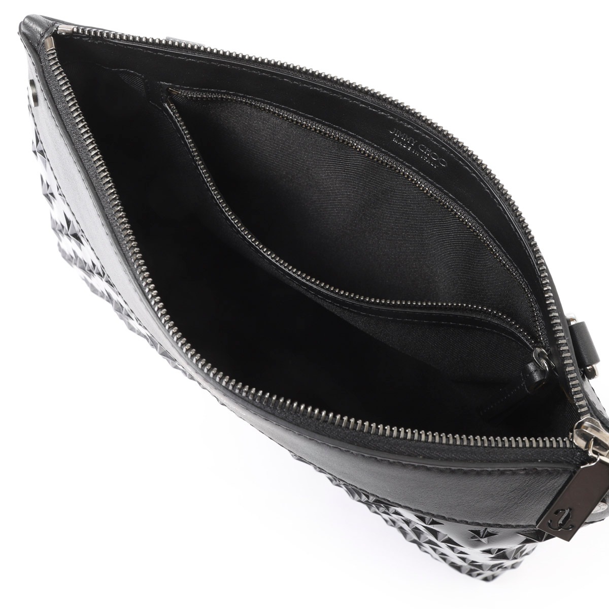 JIMMY 【JIMMY CHOO】クロスボディバッグ クラッチ KIMI-N 黒 保存袋付 CHOO ジミーチュウ クロスボディバッグ&frasl;クラッチバッグ&frasl;KIMI-N