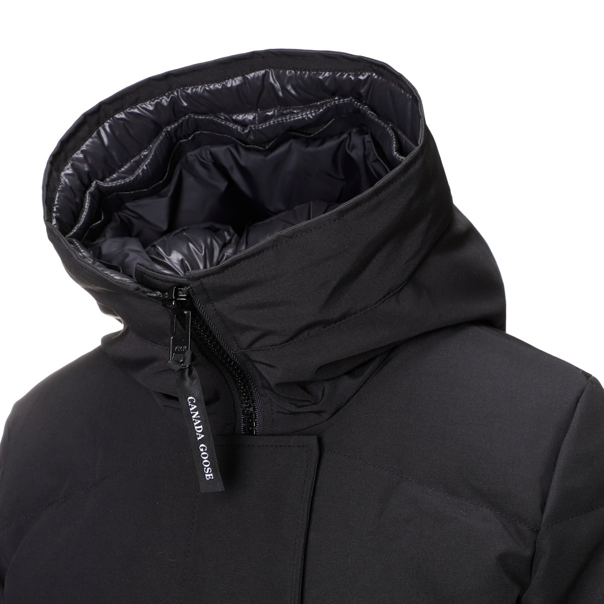 カナダグース　ロレッタ ダウンジャケット ネイビー　betty さん専用 CANADA GOOSE (カナダグース ) フード フルジップ ダウンコート
