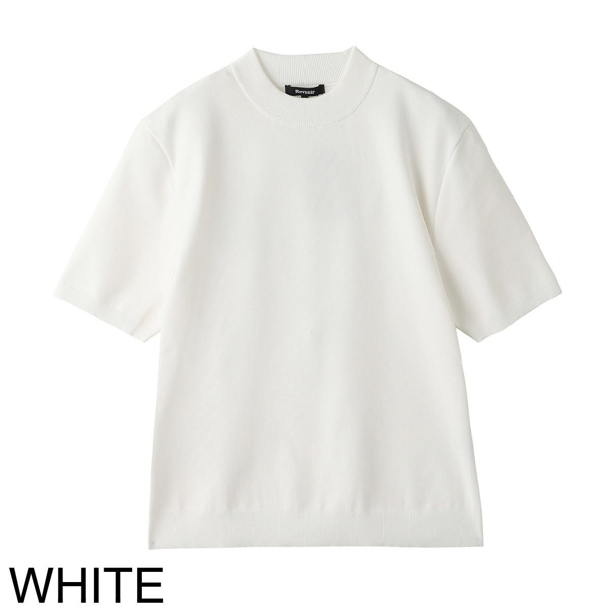 Revenir リブニール モックネック半袖ニット/INT-010 ウォッシャブル 【国内正規品】 メンズ