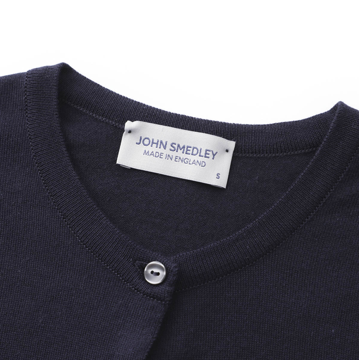 JOHN SMEDLEY ジョンスメドレー クルーネック カーディガン/ELINOR JOHN SMEDLEY ジョンスメドレー クルーネック カーディガン/ELINOR