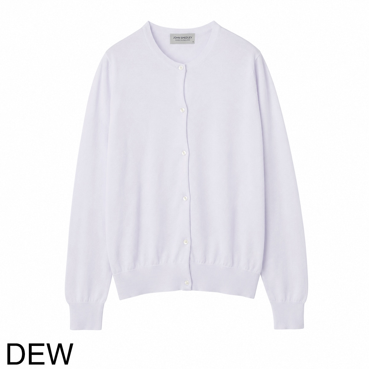 ジョンスメドレー 美品 カーディガン/シーアイランドコットン M ブラック JOHN SMEDLEY ジョンスメドレー クルーネック カーディガン/ELINOR