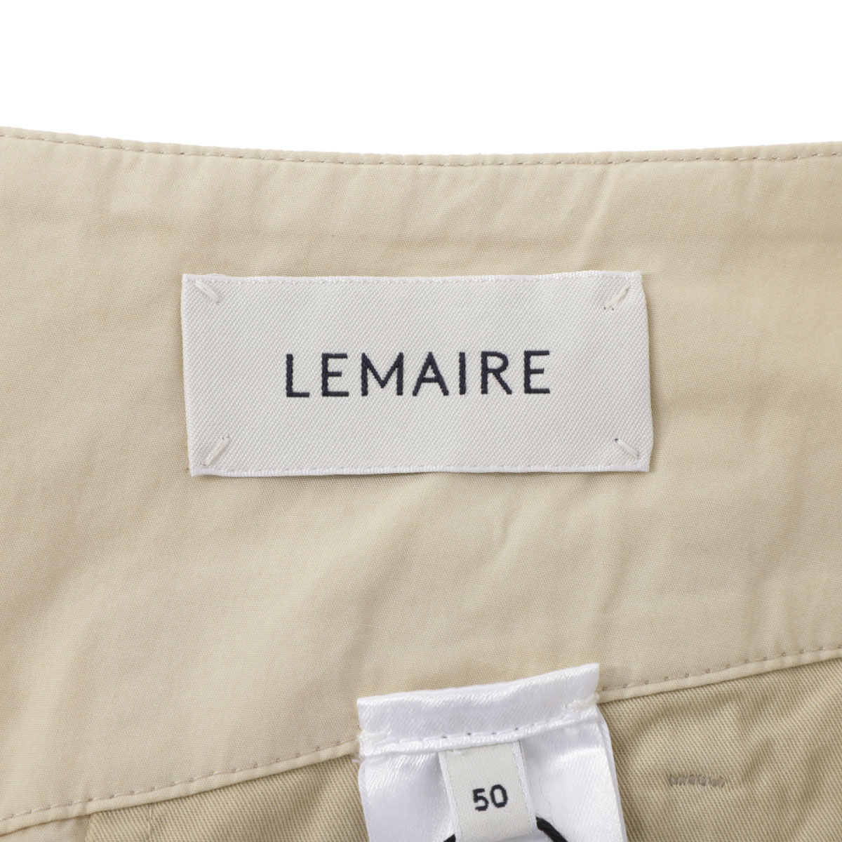 LEMAIRE ルメール コットンパンツ/BELTED PLEATED PANTS メンズ