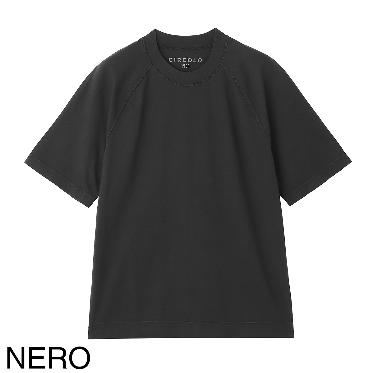 『ネコポス対応(1点まで)』CIRCOLO 1901 チルコロ クルーネックTシャツ/T-SHIRT RAGLAN JERSEY LIGHT TINTO CAPO メンズ