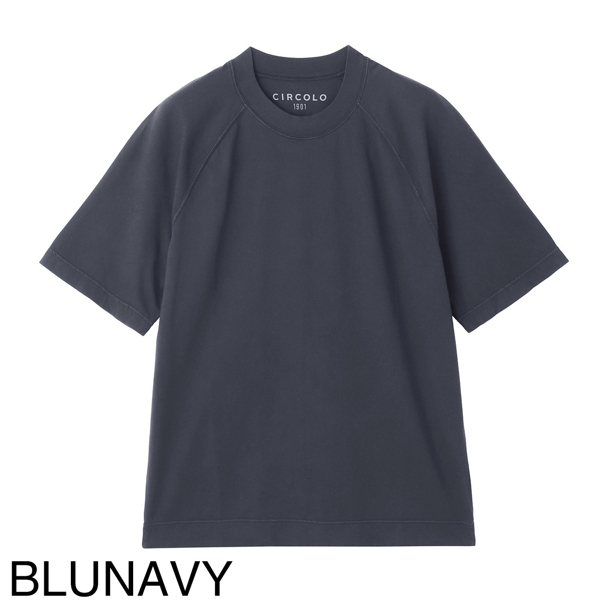 『ネコポス対応(1点まで)』CIRCOLO 1901 チルコロ クルーネックTシャツ/T-SHIRT RAGLAN JERSEY LIGHT TINTO CAPO メンズ