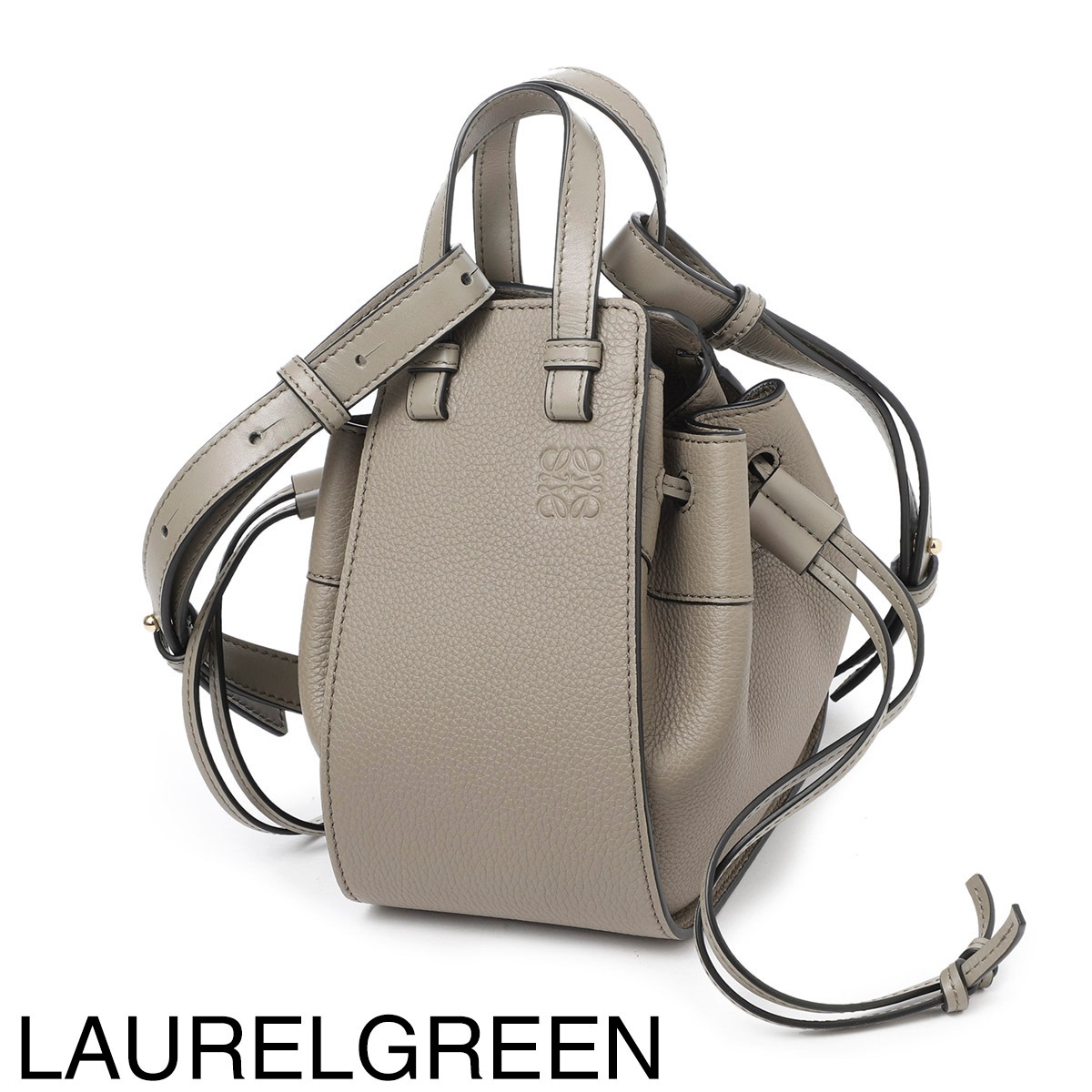 LOEWEロエベ ハンモック ミニ DW レザー&リネン