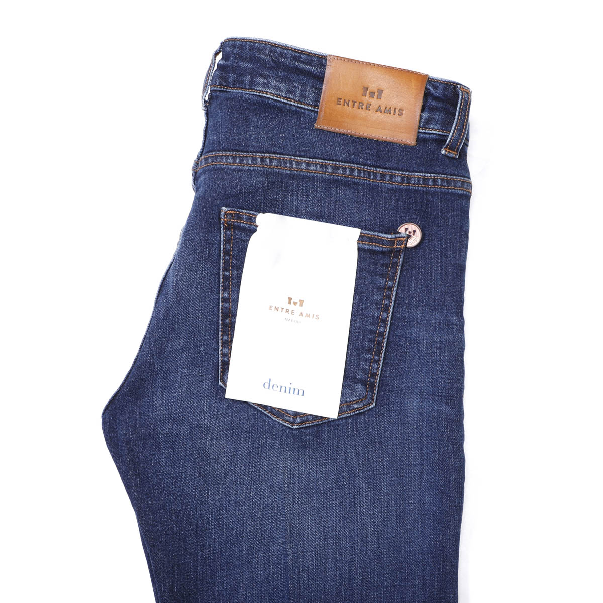 entre amis アントレアミ ボタンフライジーンズ/5 TK DENIM CORTO【大きいサイズあり】 メンズ