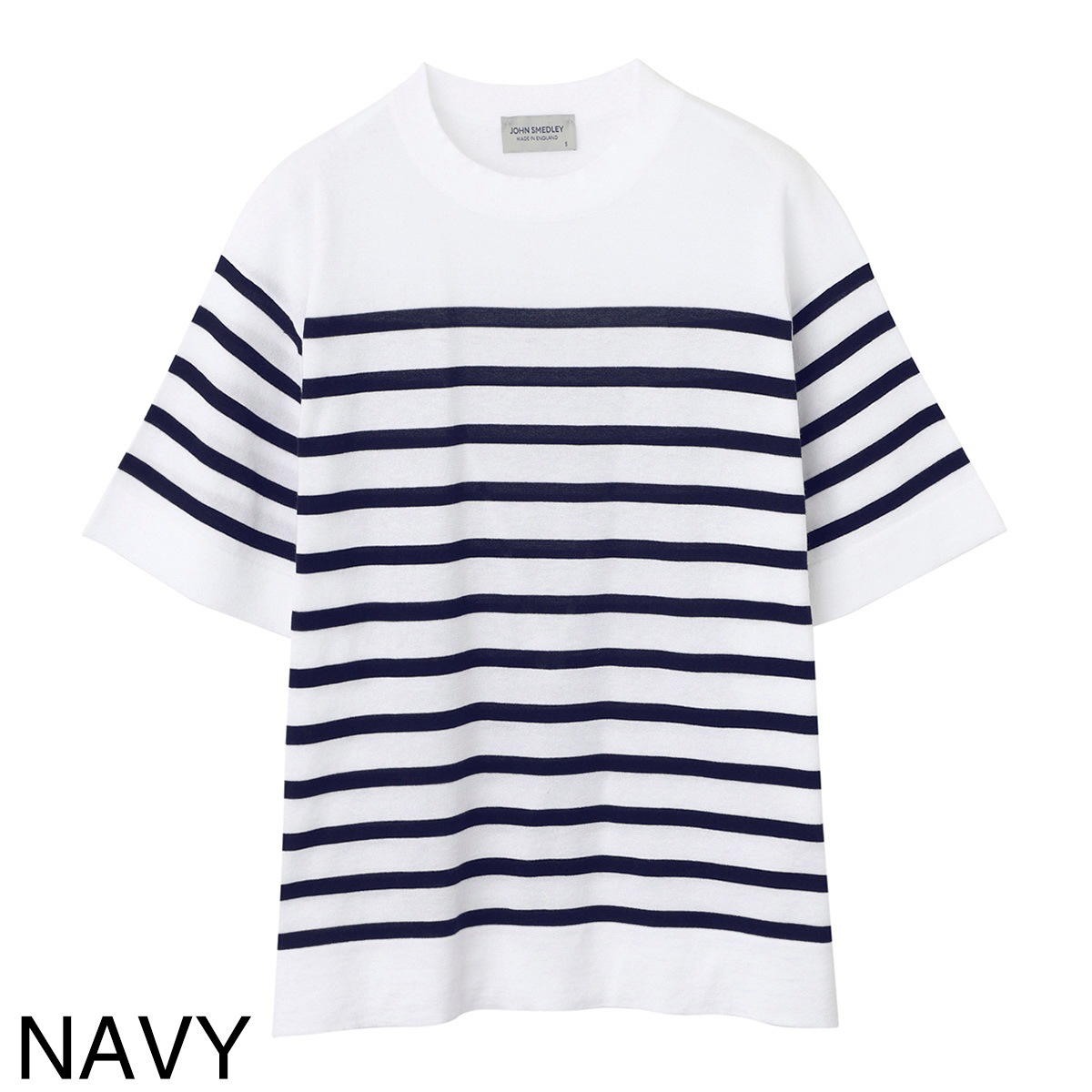 【美品】JOHN SMEDLEYシーアイランドコットン クルーネック ニット L JOHN SMEDLEY ジョンスメドレー ニット EMMA COMMON FIT