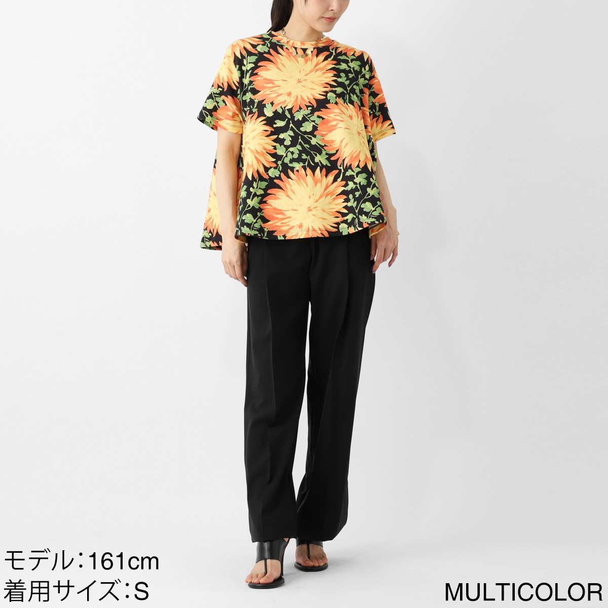 アウトレット】LOEWE ロエベ クルーネック Tシャツ/TRAPEZE TOP