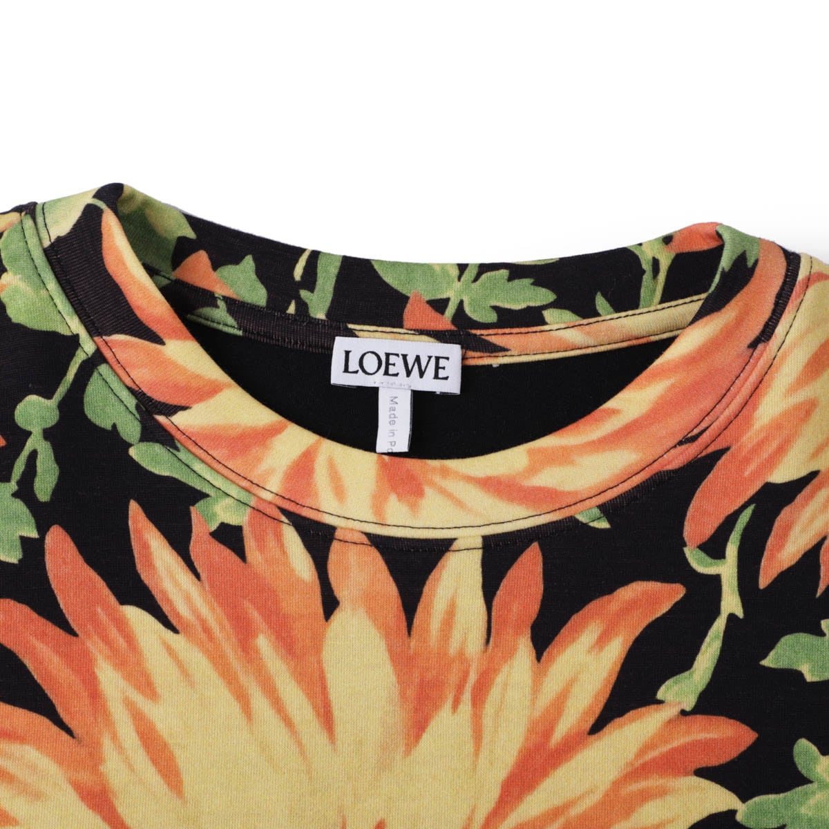 アウトレット】LOEWE ロエベ クルーネック Tシャツ/TRAPEZE TOP