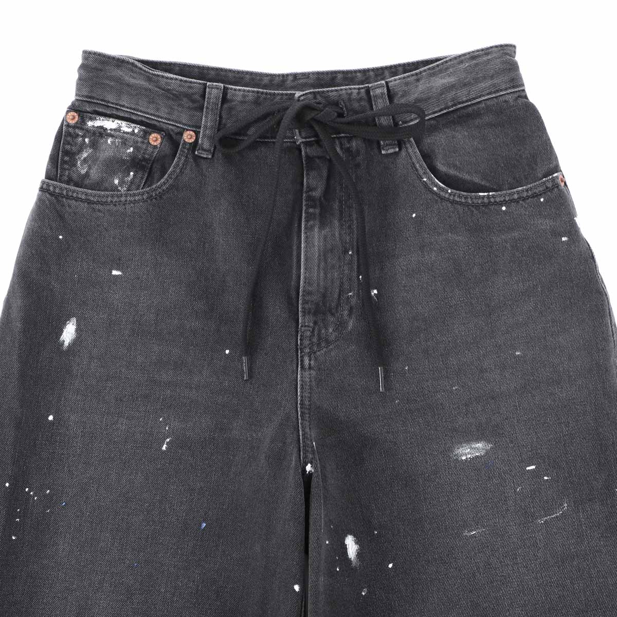 MM6 Maison Margiela エムエム 6 メゾンマルジェラ ジップフライジーンズ/WIDE-LEG JEANS レディース メンズ デニムパンツ ワイドレッグ ジーパン Gパン