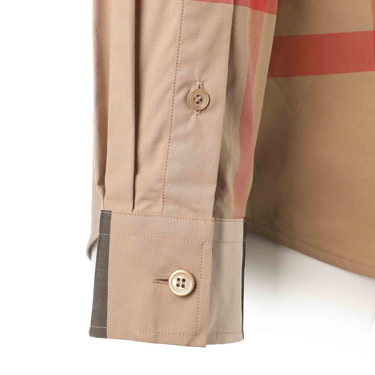 アウトレット】BURBERRY バーバリー 長袖レギュラーカラーシャツ アウトレット】BURBERRY バーバリー 長袖レギュラーカラーシャツ