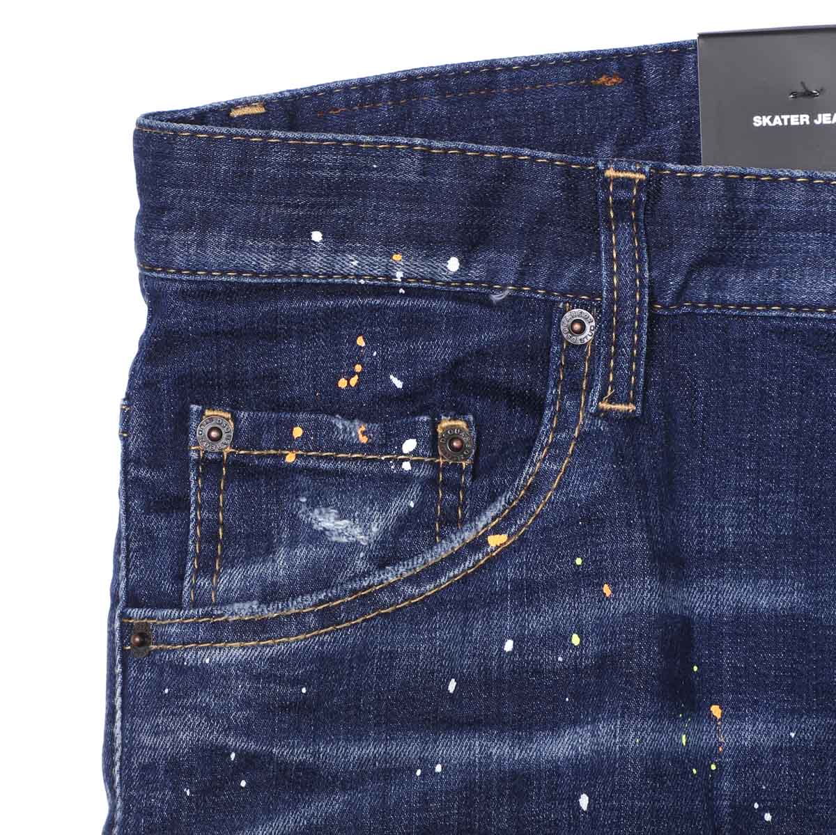 DSQUARED2 ディースクエアード ボタンフライジーンズ/SKATER JEANS