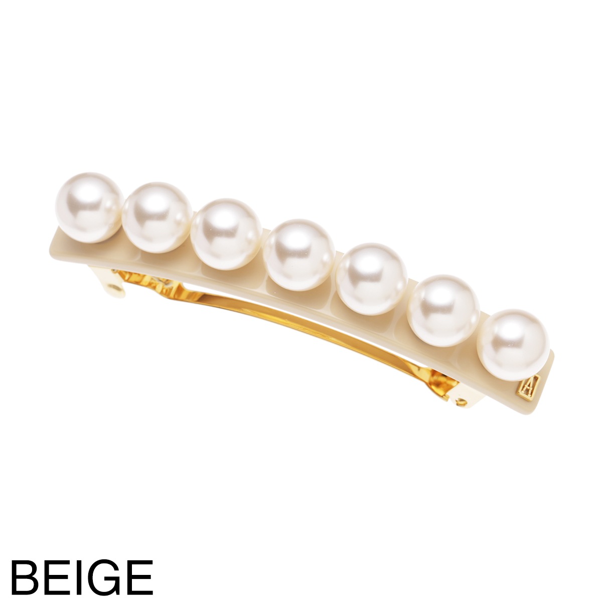 ALEXANDRE DE PARIS アレクサンドルドゥパリ バレッタ/TIMELESS BARRETTE AUTO 8CM PERLEE レディース