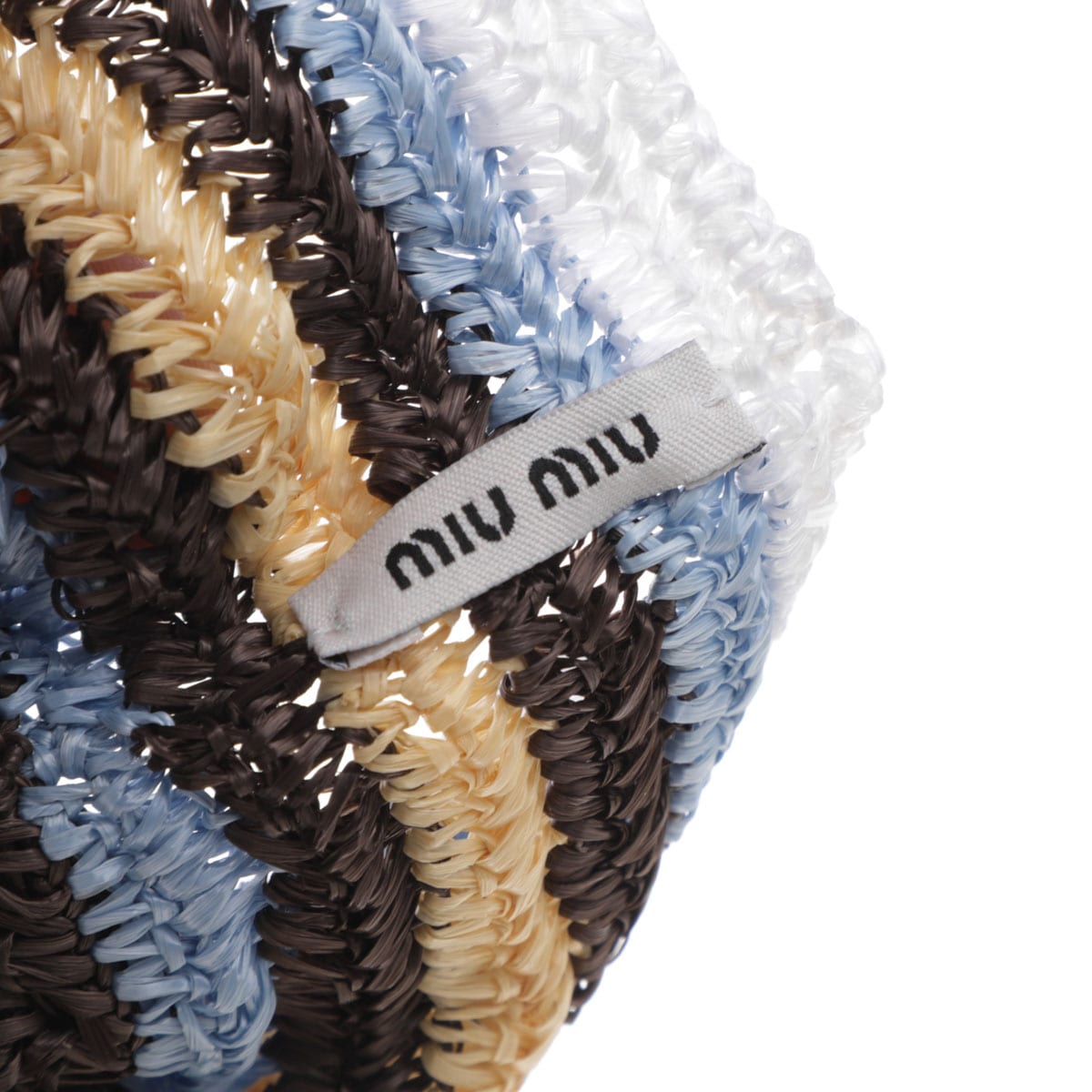 miu miu ミュウミュウ シュシュ/ヘアゴム/CROCHET SCRUNCHIE ロゴ刺繍