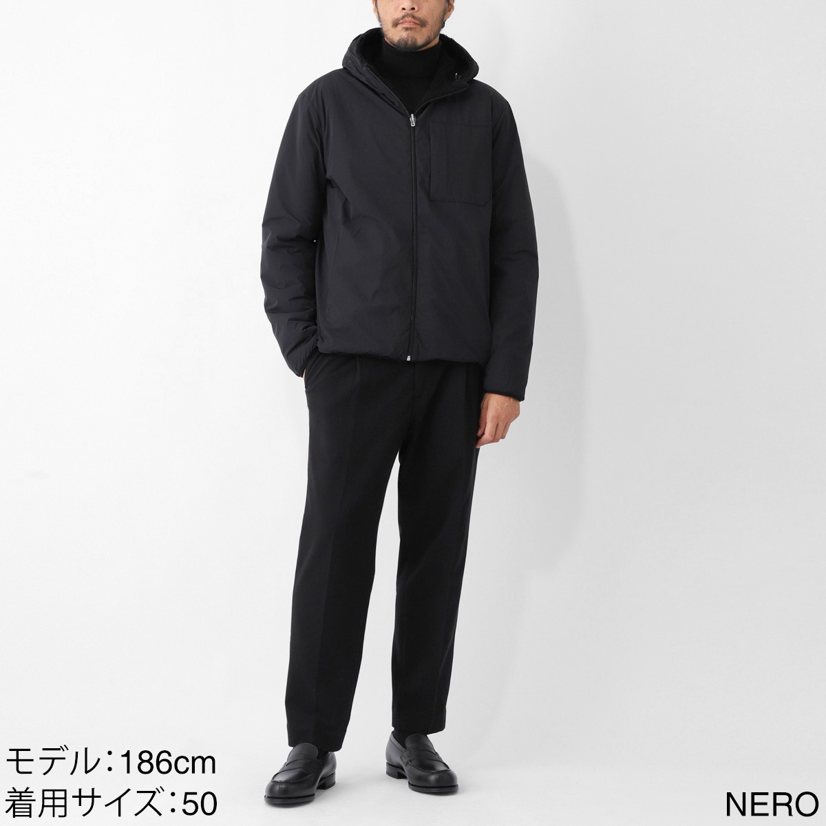 HERNO ヘルノ ボアジャケット/ボアブルゾン【大きいサイズあり】 メンズ