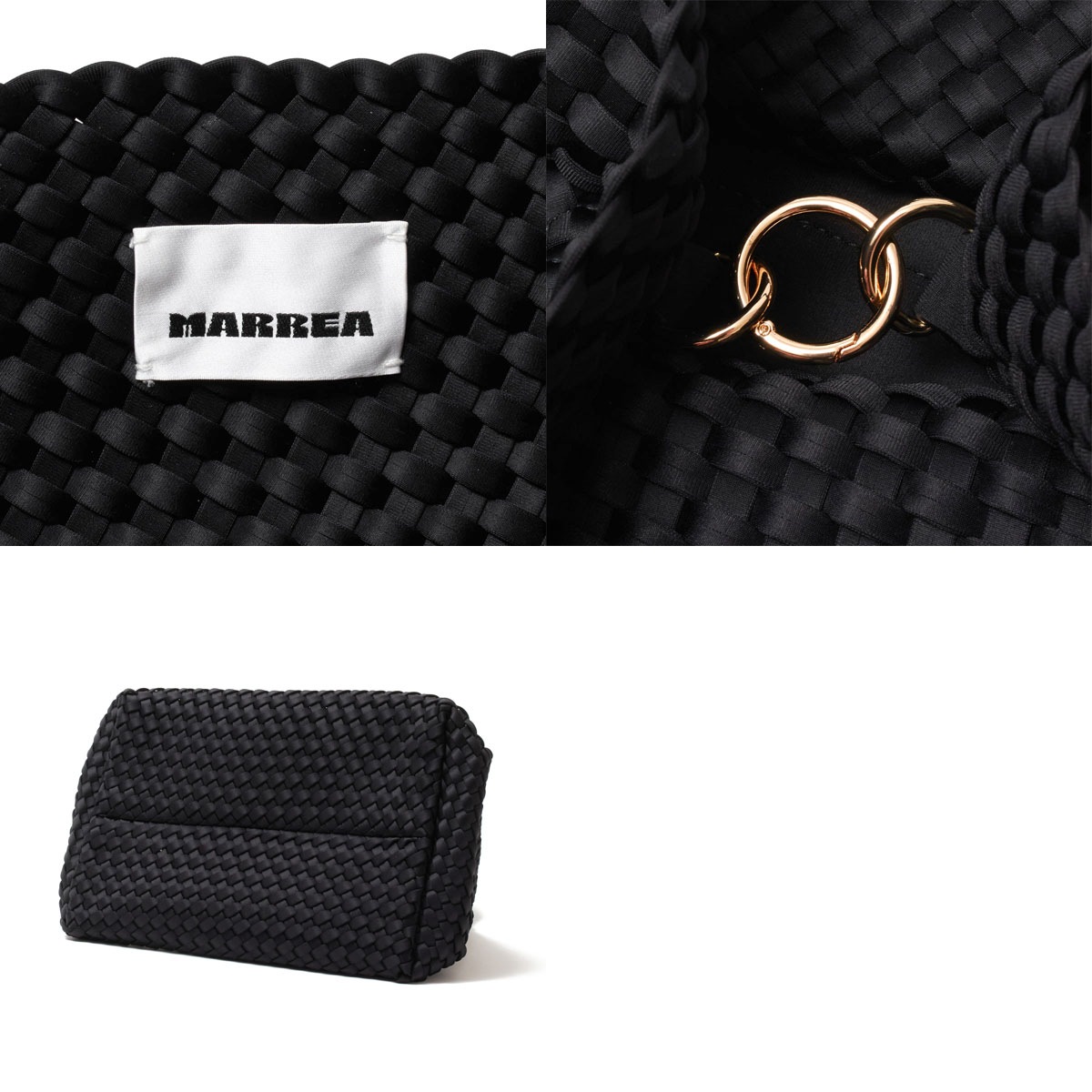 トートバッグ/ハンドバッグ/MARREA MEDIUM マレア ミディアム メッシュ ネオプレン 編み込み ダストバッグ付き レディース