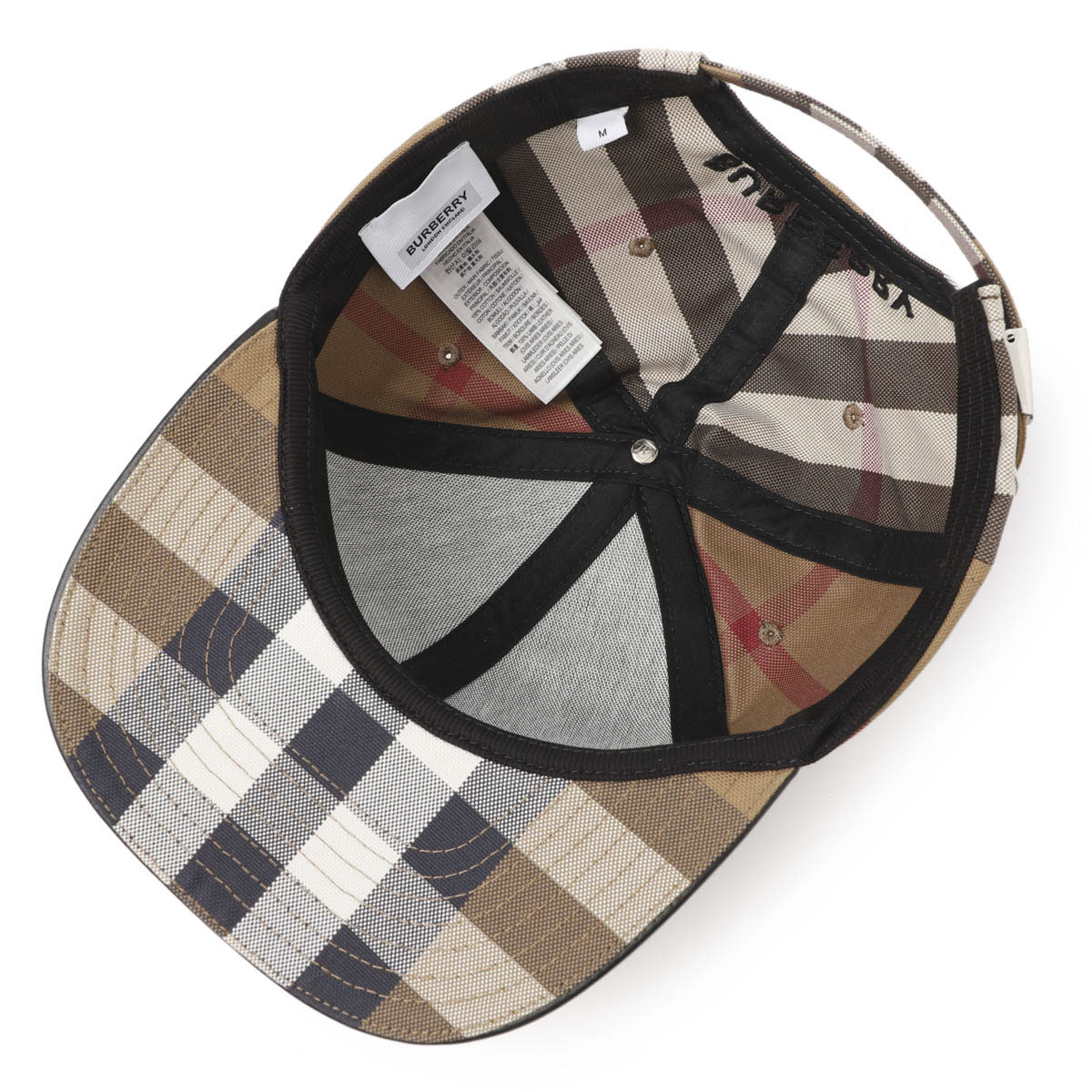 【BURBERRY】レディースキャップ(Mサイズ)【バーバリー】 Burberry バーバリー ベースボールキャップ 帽子 チェック ロゴ