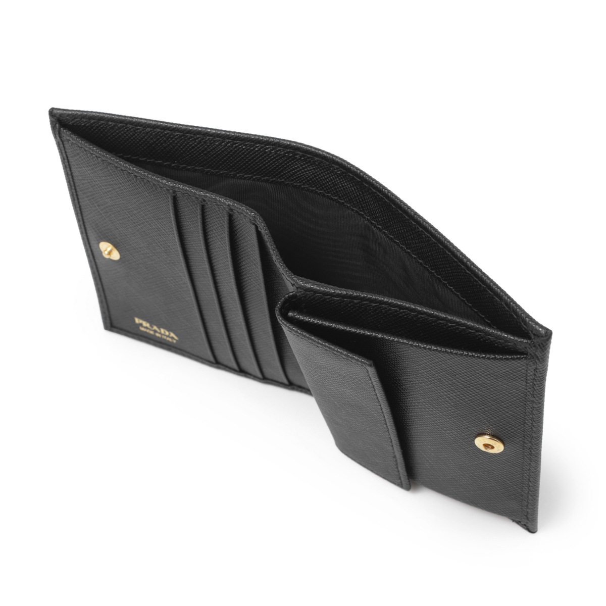 PRADA プラダ 2つ折り財布 小銭入れ付き/SAFFIANO METAL レディース 
