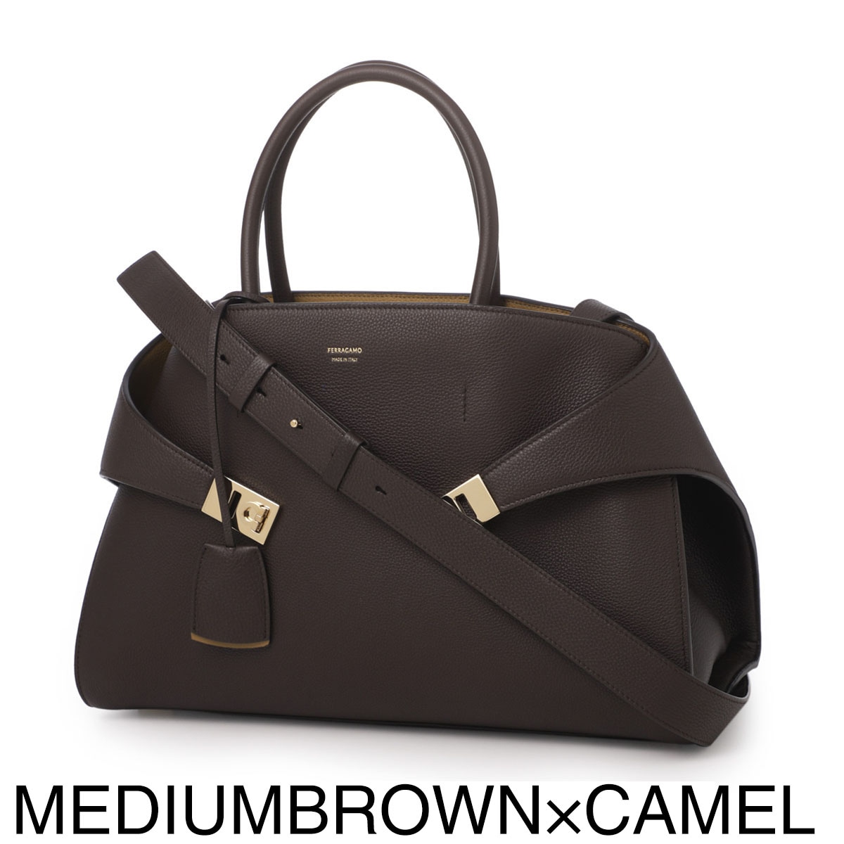 FERRAGAMO フェラガモ ハンドバッグ 2WAY/ショルダーバッグ/HUG LARGE