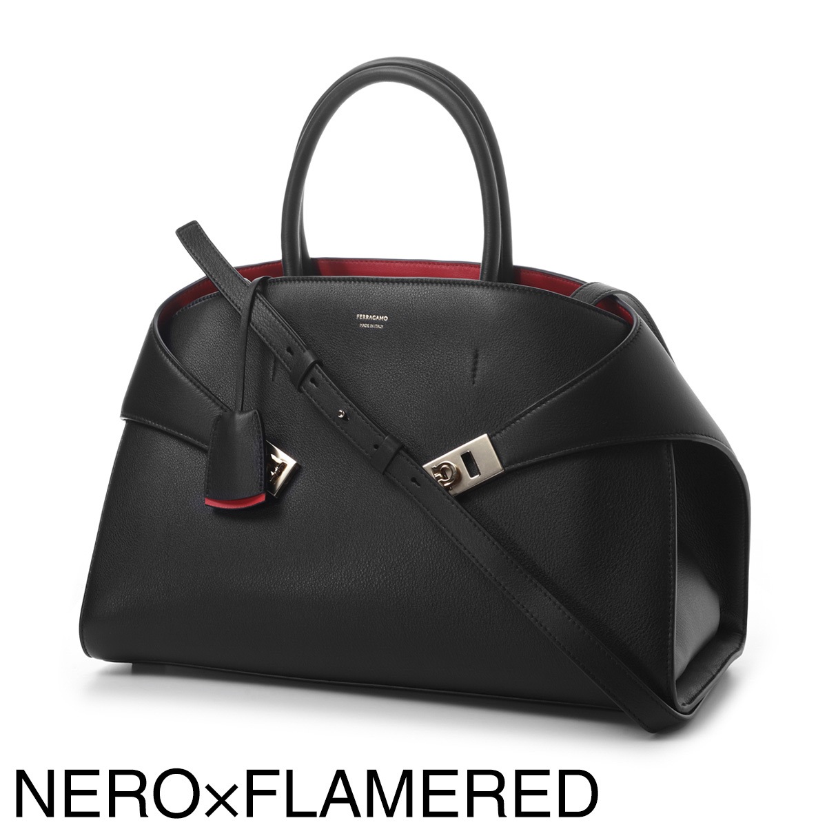 FERRAGAMO フェラガモ ハンドバッグ 2WAY/ショルダーバッグ/HUG LARGE ハグ レディース