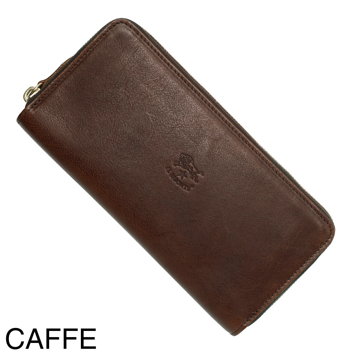 IL BISONTE イルビゾンテ ラウンドファスナー長財布 小銭入れ付き