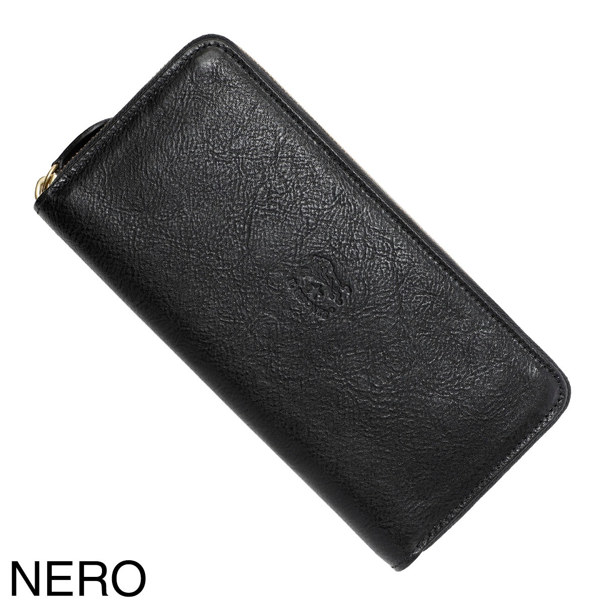 IL BISONTE イルビゾンテ ラウンドファスナー長財布 小銭入れ付き