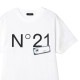 『ネコポス対応(1点まで)』N°21 ヌメロヴェントゥーノ クルーネックTシャツ/KIDS キッズ/ロゴTシャツ レディース