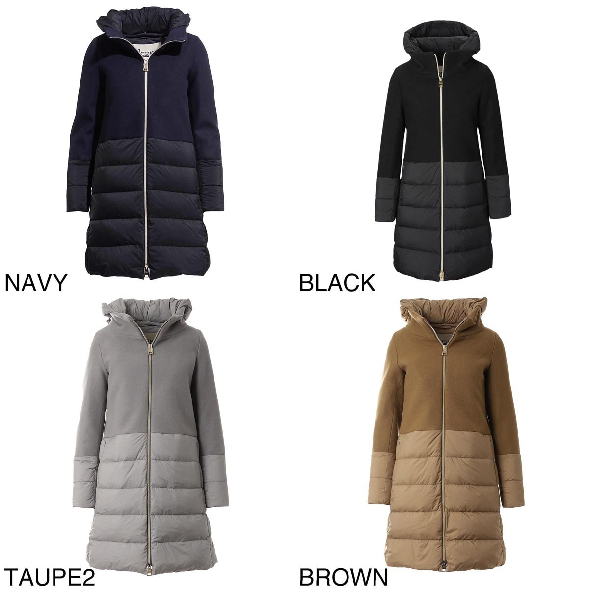 HERNO ヘルノ ダウンコート/DIAGONAL WOOL AND NUAGE PARKA【大きいサイズあり】 レディース