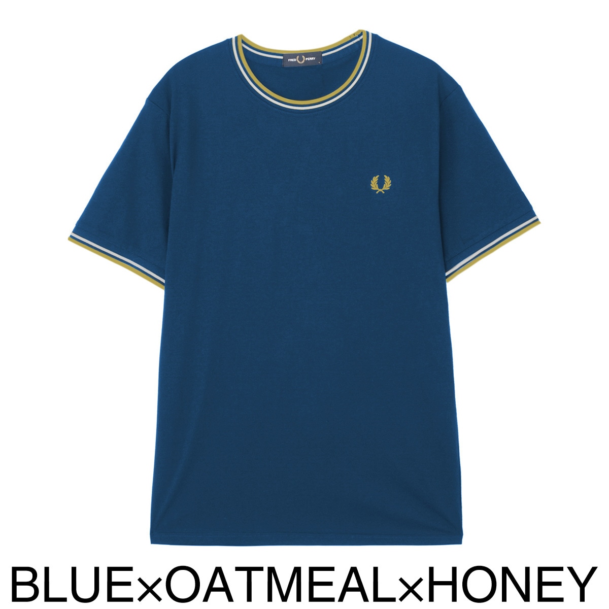 FRED PERRY フレッドペリー クルーネック半袖Tシャツ/M1588 メンズ