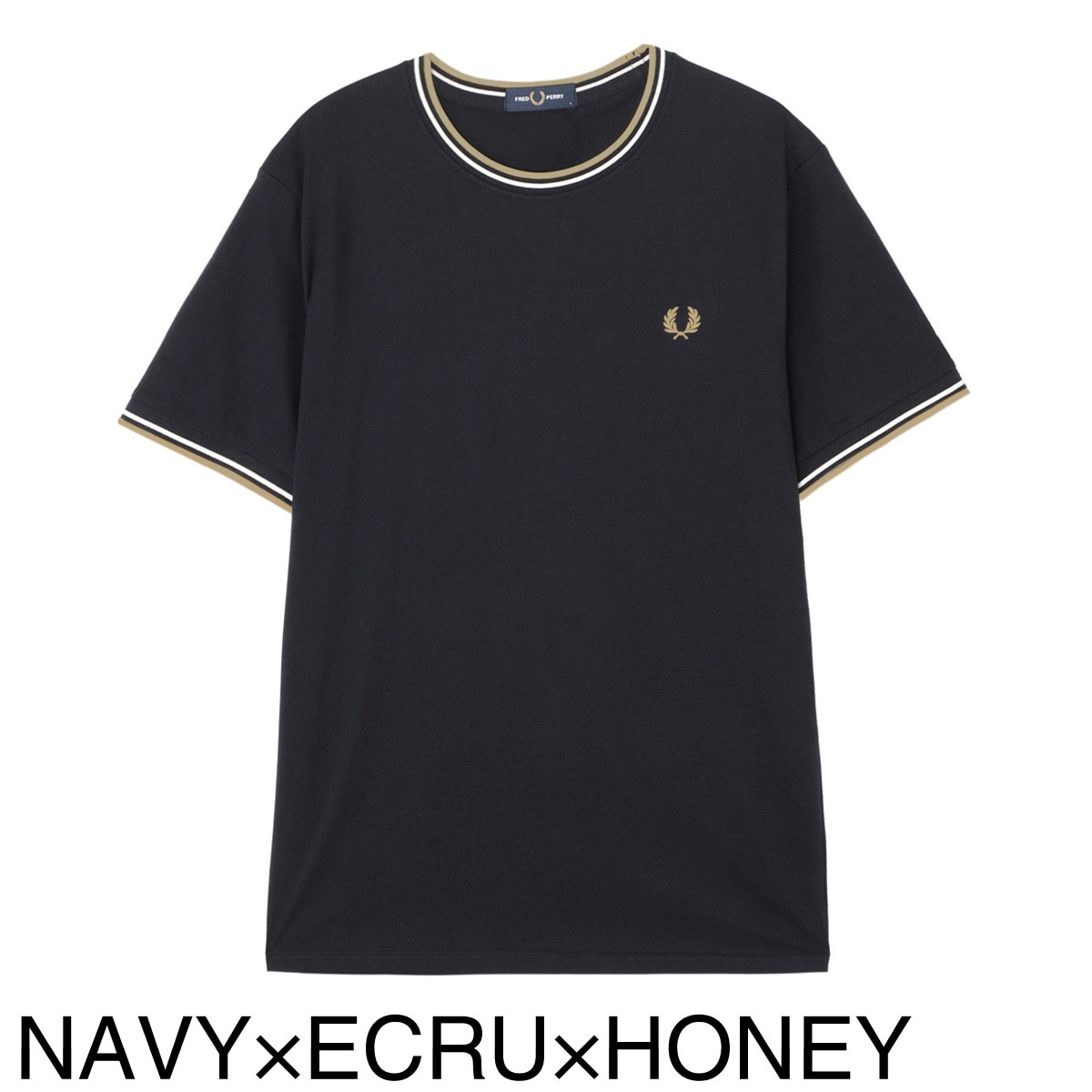 FRED PERRY フレッドペリー クルーネック半袖Tシャツ/M1588 メンズ